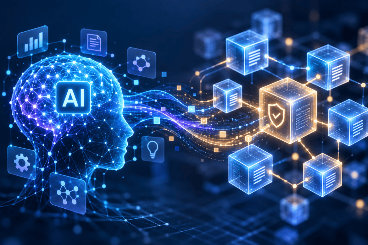 AI and blockchain integration with decentralized data networks
