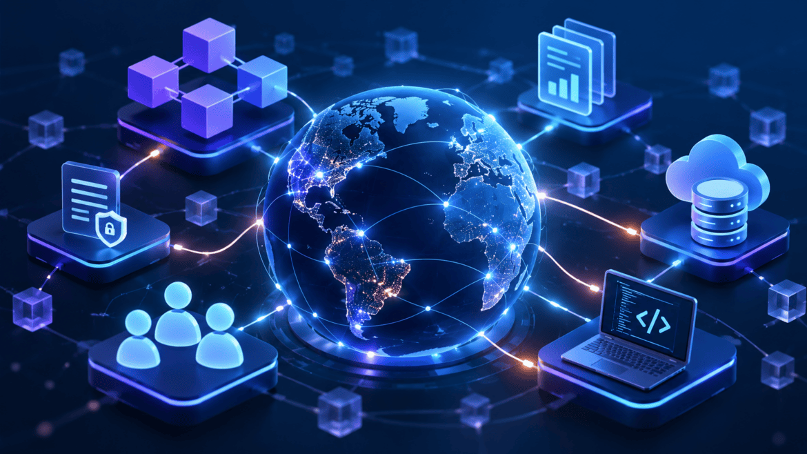 Web3 crypto infrastructure connecting blockchain networks, data and decentralized storage
