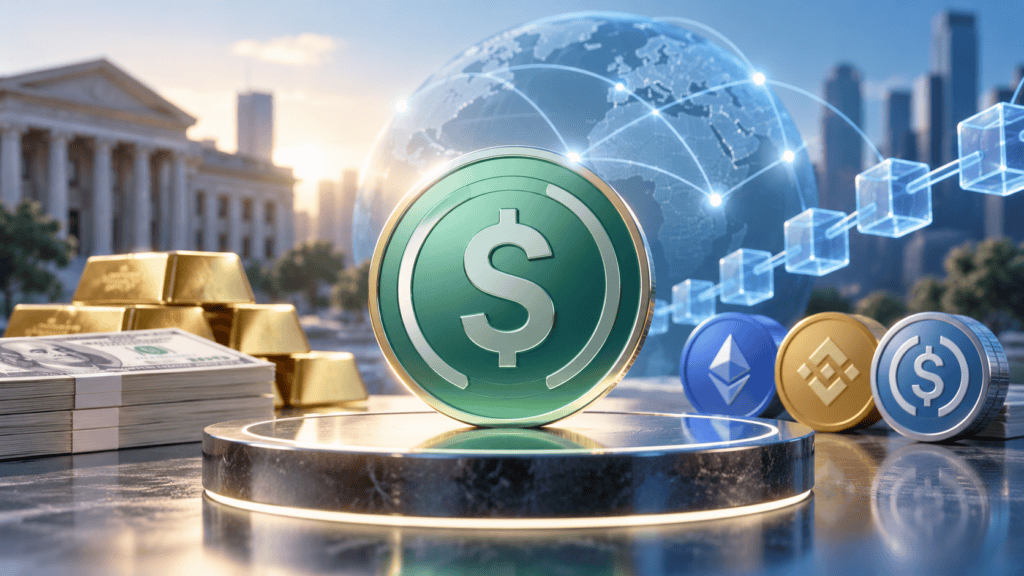 Stablecoin backed by reserve assets and blockchain technology