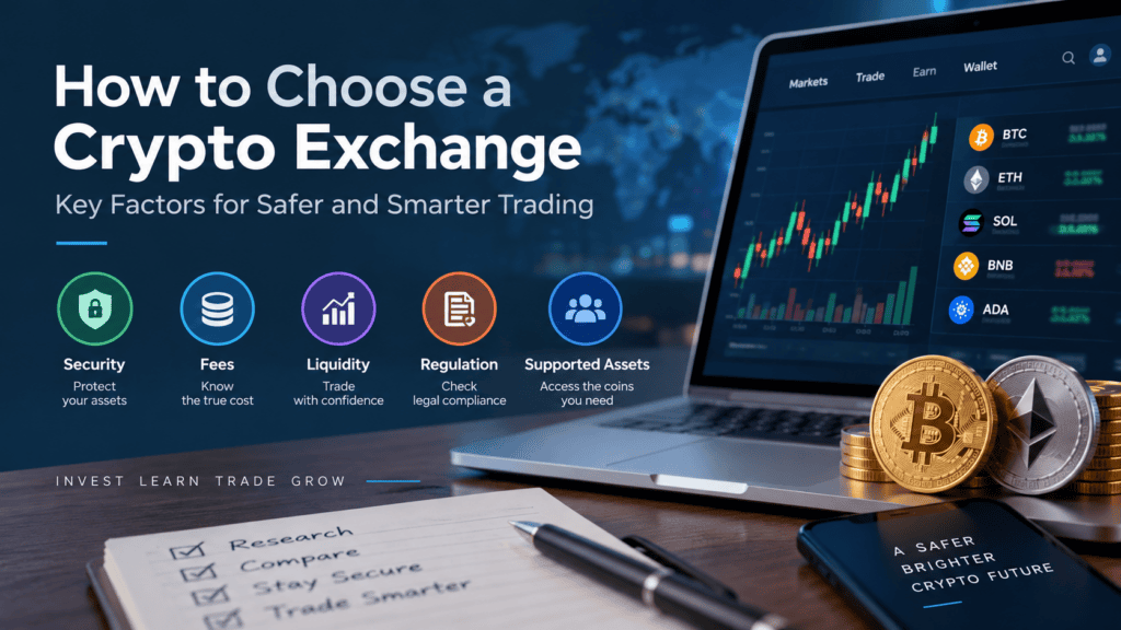 How to choose a crypto exchange based on security, fees, liquidity and regulation