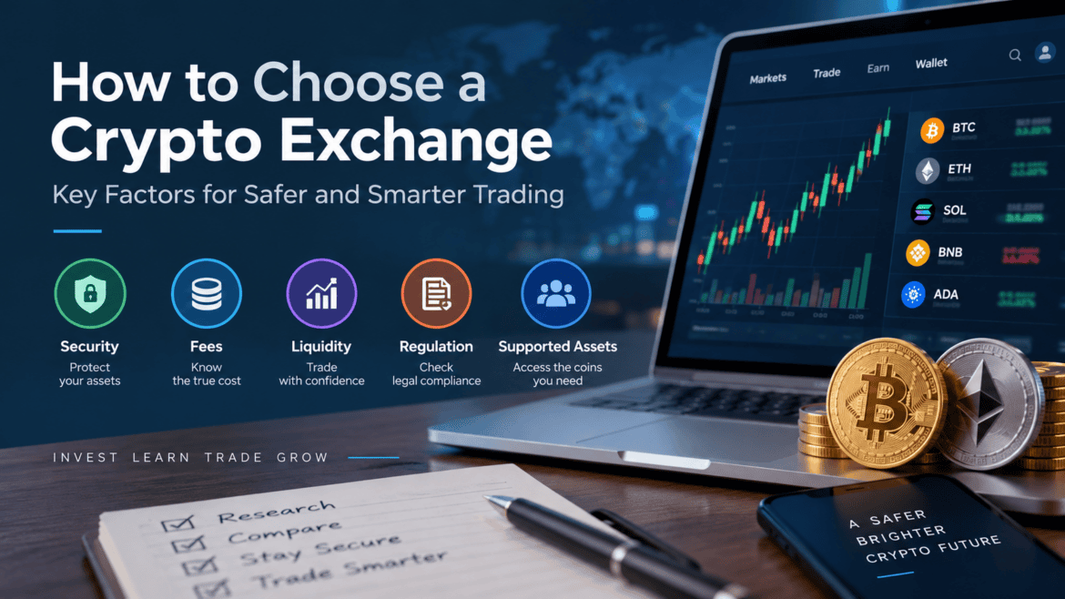 How to choose a crypto exchange based on security, fees, liquidity and regulation