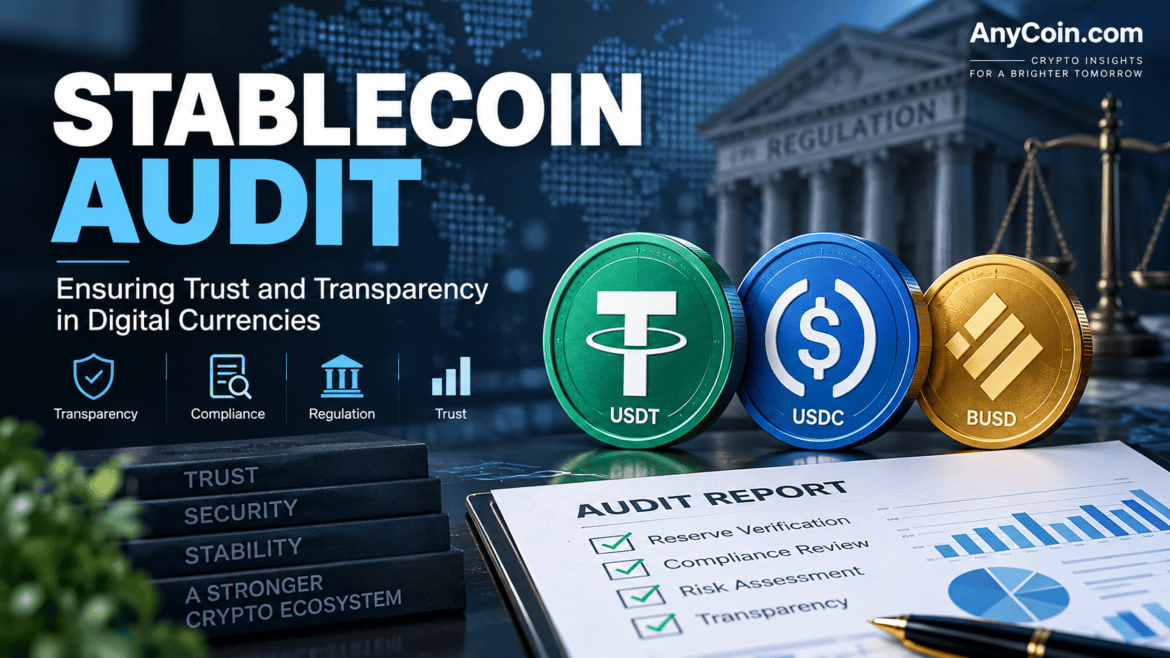 Stablecoin audit and reserve transparency for digital currencies
