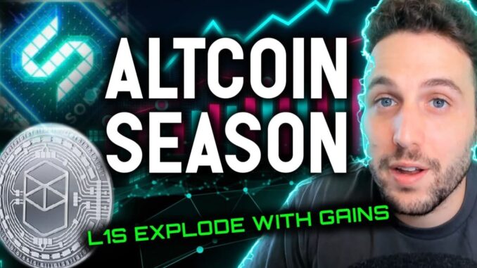 ALTCOIN SEASON!! L1s explode with gains as BTC sets up for next bullish leg